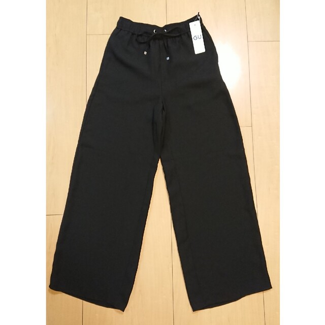 GU ドローストリングイージーワイドパンツ M