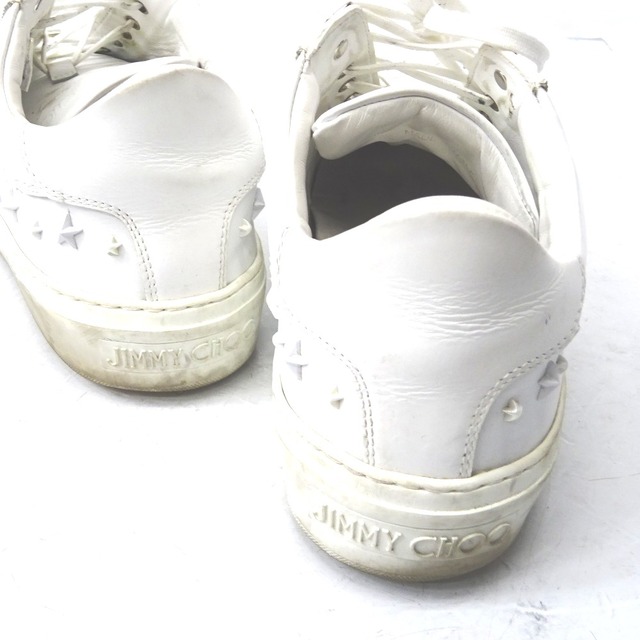 JIMMY CHOO(ジミーチュウ)のジミーチュウ 靴/スニーカー ローカット エース/ACE スタースタッズ ホワイト #41 メンズ JIMMY CHOO Ft580541 中古 メンズの靴/シューズ(スニーカー)の商品写真