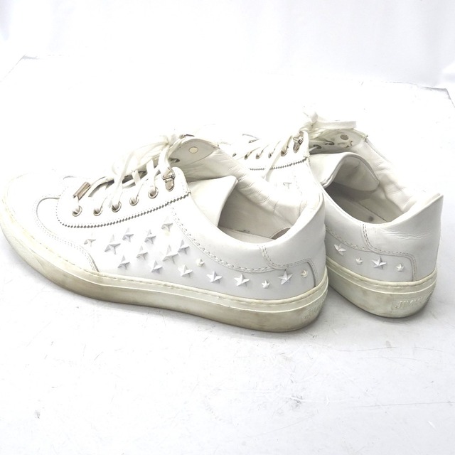 JIMMY CHOO(ジミーチュウ)のジミーチュウ 靴/スニーカー ローカット エース/ACE スタースタッズ ホワイト #41 メンズ JIMMY CHOO Ft580541 中古 メンズの靴/シューズ(スニーカー)の商品写真