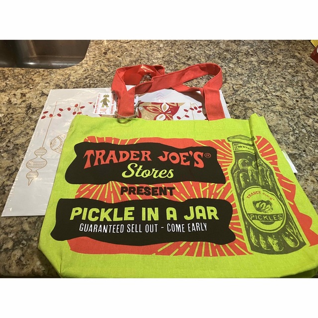 Trader Joe’s バッグ　Texas,pickles テキサス　ピクルス レディースのバッグ(エコバッグ)の商品写真