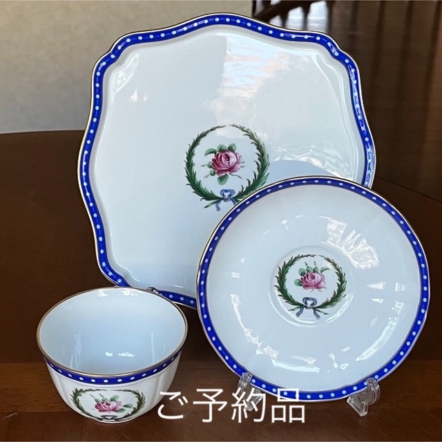 ご予約品 未使用美品】リチャードジノリ☆ベネチアンローズ☆トリオ ご予約品 未使用美品】リチャードジノリ☆ベネチアンローズ☆トリオ