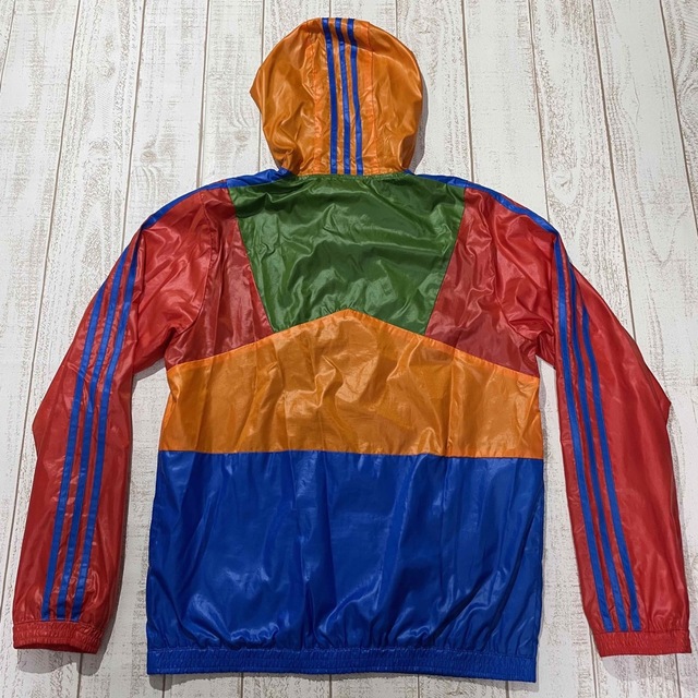 90s adidas　アディダス　ナイロントラックジャケット　マルチカラー　レア