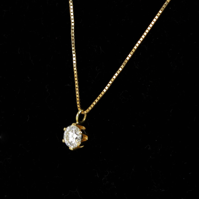 美品『USED』 K18/ダイヤモンド  ネックレス ダイヤモンド 0.21ct 1.2g