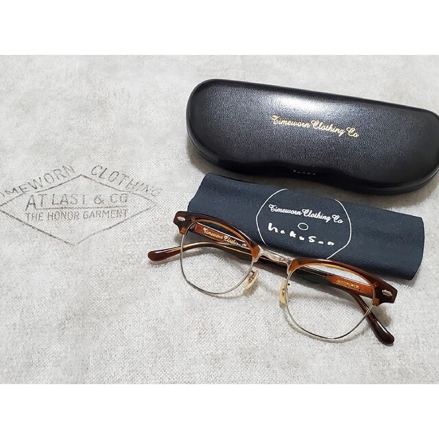 atlastco白山眼鏡店 Timeworn AtLast アットラスト サーモントブローメガネ