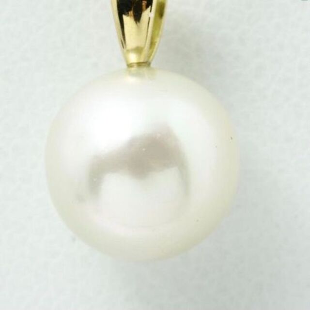 ☆新品・未使用品☆パールネックレス K18 直径約8.7mm 真珠ネックレス