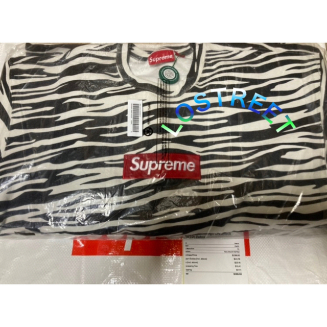 【木村拓哉着用】SUPREME BOX LOGO CREWNECK ZEBRA