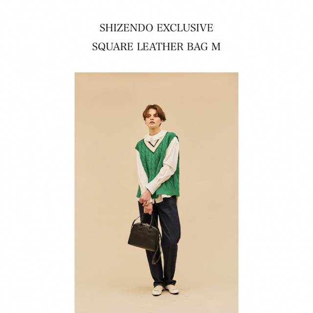 Shinzone(シンゾーン)のSHIZENDO EXCLUSIVE SQUARE LEATHER BAG M レディースのバッグ(ハンドバッグ)の商品写真