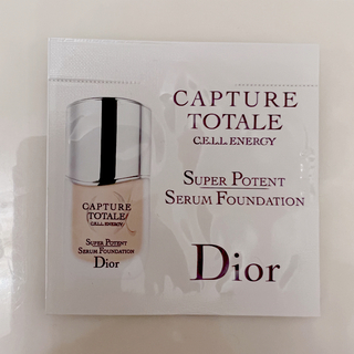 ディオール(Dior)のDior カプチュールトータルセルENGYスーパーセラムファンデーションサンプル(ファンデーション)