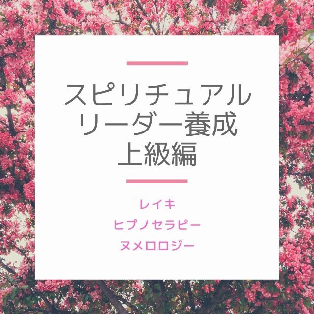 ☆スピリチュアルリーダー養成☆上級コース☆非売品 ヒプノセラピスト