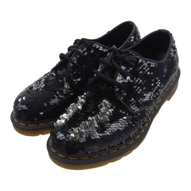 Dr.Martens(ドクターマーチン)のDr.Martens ドクターマーチン その他靴 24597016 1461 3H SEQUIN 3ホール シークイン シューズ ブラック系 UK5【中古】 メンズの靴/シューズ(ドレス/ビジネス)の商品写真