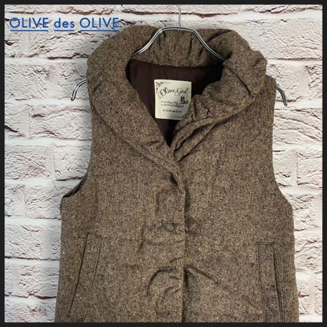 OLIVEdesOLIVE(オリーブデオリーブ)のOLIVE des OLIVE アウター　ダウンベスト [ M size ] レディースのジャケット/アウター(ダウンベスト)の商品写真