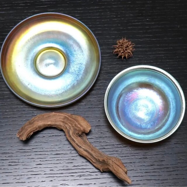 贅沢 ボウル&ソーサー ファブリルガラス ティファニー スタジオ b アンティーク 食器 贅沢 ボウル&ソーサー ファブリルガラス ティファニー スタジオ b アンティーク 食器