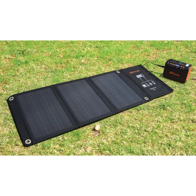 ソーラーパネル＆メガパワーバンク 大容量充電池ソーラーパネル ソーラパネル