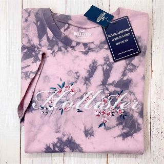 ホリスター(Hollister)のトレンドのオーバーサイズ！タイダイお花柄刺繍♡半袖Tシャツ【S】ホリスター(Tシャツ(半袖/袖なし))