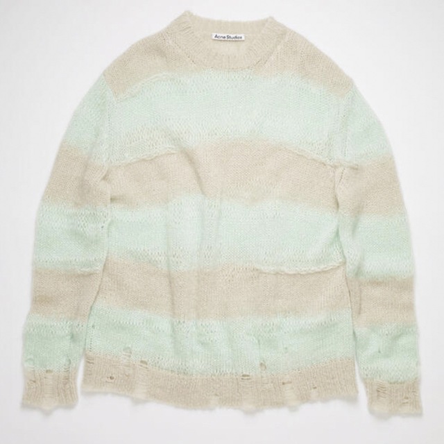 選べる配送時期 人気 Acne Studios ボーダー ニット ベスト 定価5万円