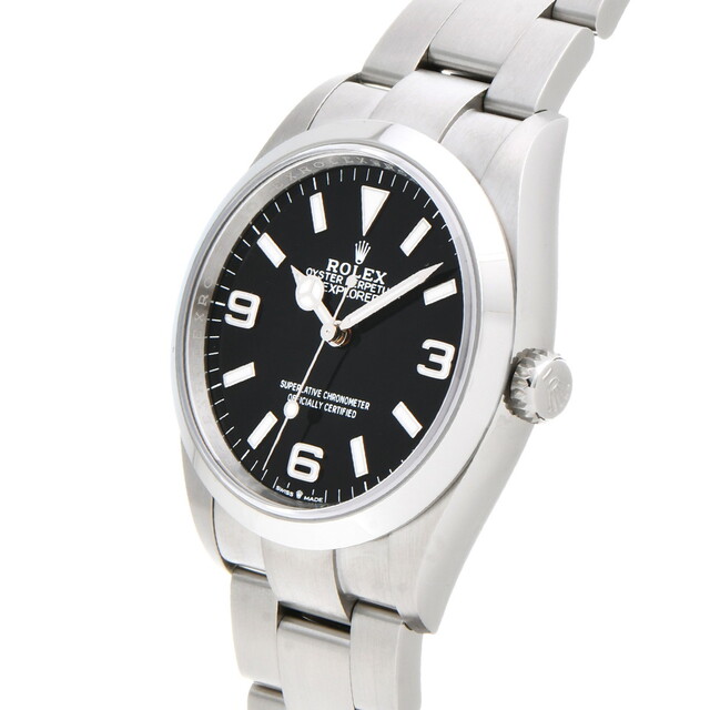 中古 ロレックス ROLEX 124270 ランダムシリアル ブラック メンズ 腕時計 - 2