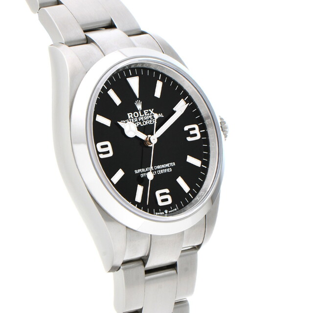 中古 ロレックス ROLEX 124270 ランダムシリアル ブラック メンズ 腕時計 - 3