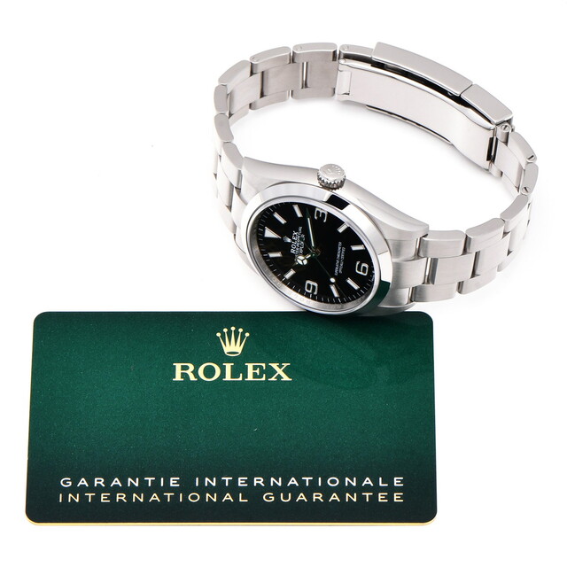 中古 ロレックス ROLEX 124270 ランダムシリアル ブラック メンズ 腕時計 - 5