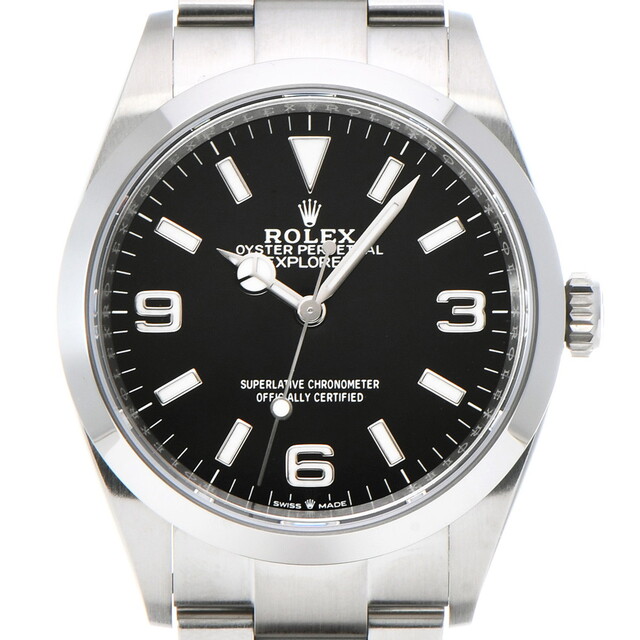 中古 ロレックス ROLEX 124270 ランダムシリアル ブラック メンズ 腕時計 - 6
