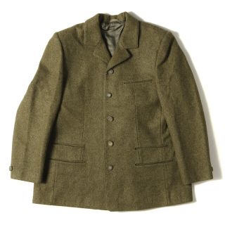 コムデギャルソン(COMME des GARCONS)のCOMME des GARCONS コムデギャルソン ジャケット バック プリーツ メランジ ウール メルトン 5B テーラードジャケット DEADSTOCK デッドストック アーカイブ カーキ アウター ブレザー【メンズ】(テーラードジャケット)