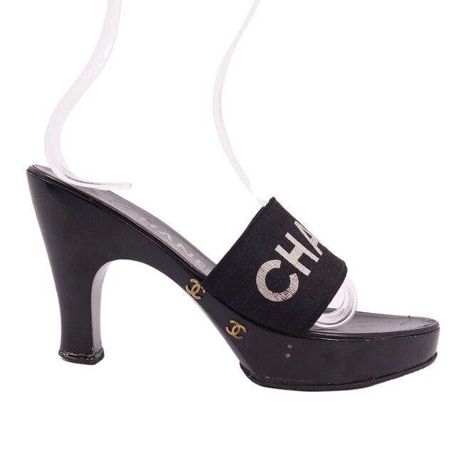 CHANEL - シャネル CHANEL サンダル ココマーク ロゴ ヒール