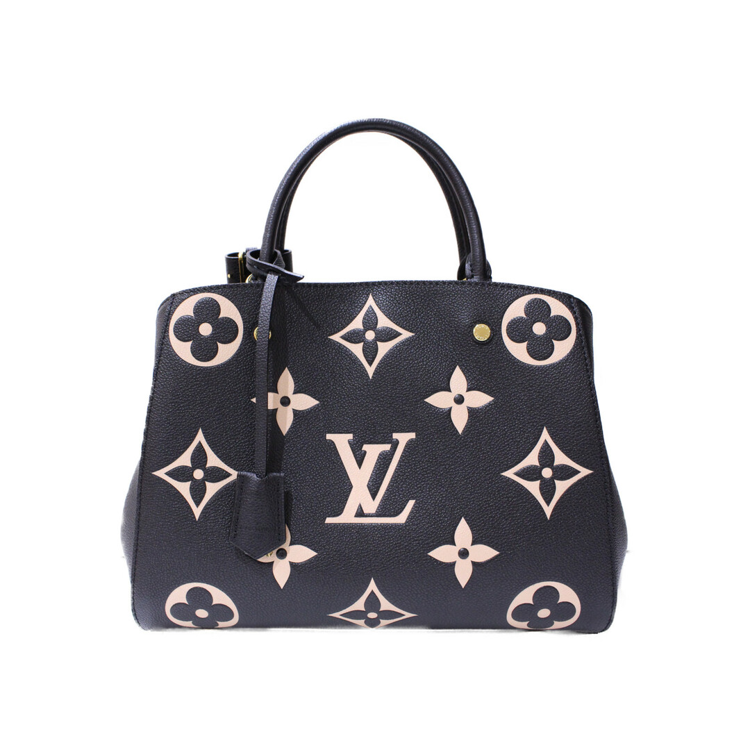 【箱・布袋あり】LOUIS VUITTON　モンテーニュMM　M45499　アンプラント　ノワール　ブラック　ハンドバッグ　ショルダーバッグ　レディース　カデナ　鍵　ショルダー付きシンプル　ギフト　プレゼント包装可