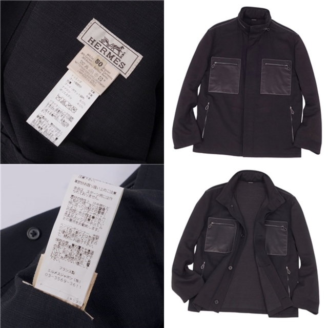 限定品国産 Hermes - エルメス カシミヤ 50 ブラック メンズ その他