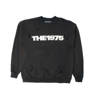 【 Black 2X 】The 1975 Distressed Crewneck(アイドルグッズ)