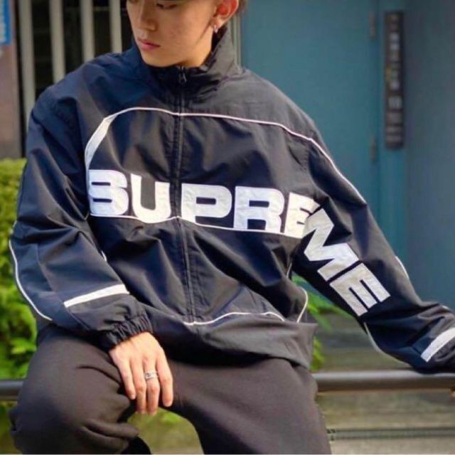 美品　supreme 21aw S Paneled Track Jacket