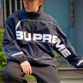 シュプリーム(Supreme)の美品　supreme 21aw S Paneled Track Jacket(ナイロンジャケット)