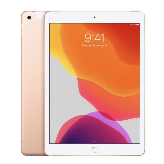 iPad Wi-Fi + Cellular 32GB - ゴールド（第7世代）493g厚さ