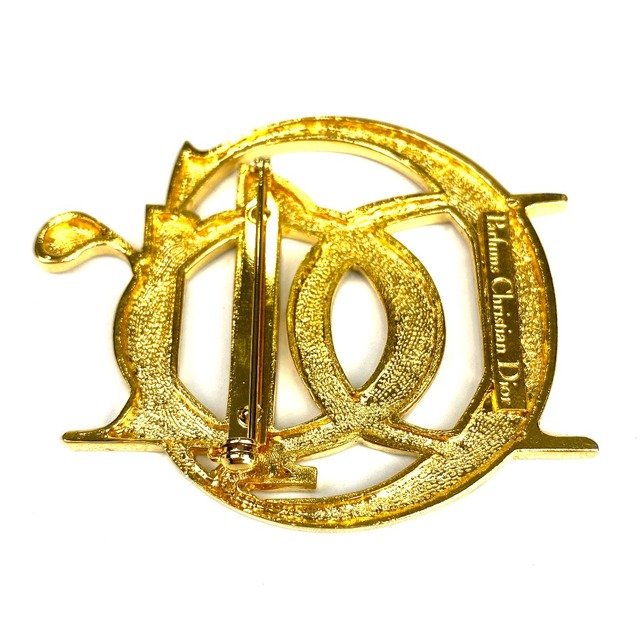 [USED/中古]Christian Dior クリスチャンディオール ブローチ Diorロゴ エンブレムブローチ ゴールド 中古  tdc-000431-4e