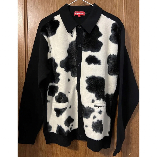 高い素材 supreme cow print cardigan M カーディガン