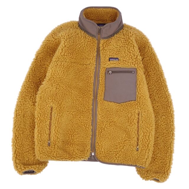 patagonia(パタゴニア)の美品 パタゴニア PATAGONIA ブルゾン ジャケット クラシックレトロカーディガン FA01 フリースジャケット ボアブルゾン アウター メンズ S テキーラゴールド メンズのジャケット/アウター(ブルゾン)の商品写真