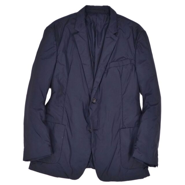 美品 プラダ スポーツ PRADA SPORT ジャケット テーラードジャケット ナイロン 中綿入り アウター メンズ 54(XL相当) ネイビー | フリマアプリ ラクマ