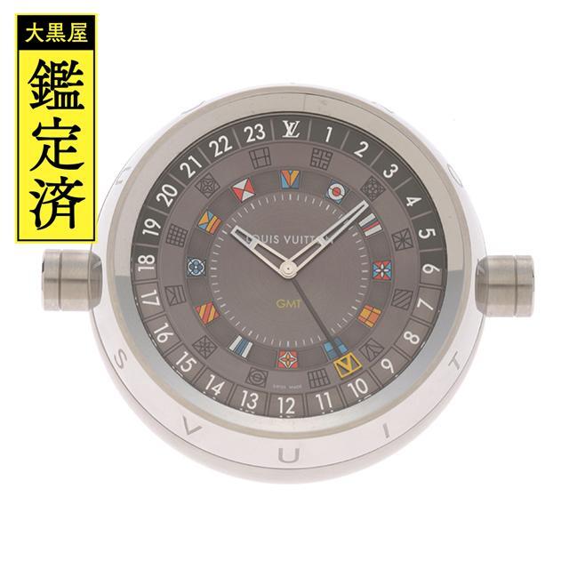 LOUIS VUITTON - LOUIS VUITTON　タンブール デュアル・タイム　置き時計　【430】