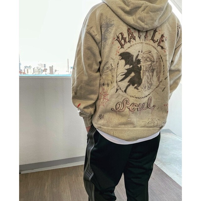 SAINT Mxxxxxx HAROSH 後付け パーカー 新品-