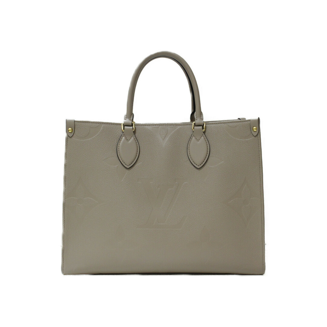 交換無料! 【箱・布袋あり】LOUIS VUITTON オンザゴーMM M45607 アンプラント ジャイアント・モノグラム トゥルトレール ベージュ トートバッグ ショルダーバッグ レディース 人気 シンプル ギフト プレゼント包装可 【中古】 トートバッグ