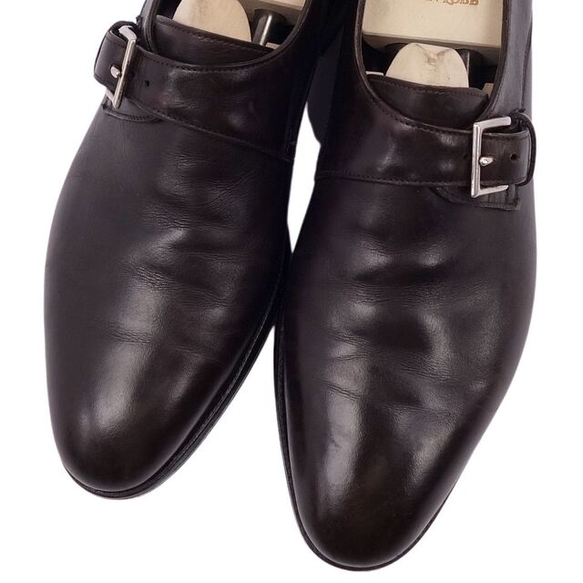 JOHN LOBB(ジョンロブ)のジョンロブ JOHN LOBB レザーシューズ REDMIRE レドマイヤー モンクストラップ カーフレザー 革靴 シューズ メンズ 5 1/2E(24cm相当) ブラウン メンズの靴/シューズ(ドレス/ビジネス)の商品写真