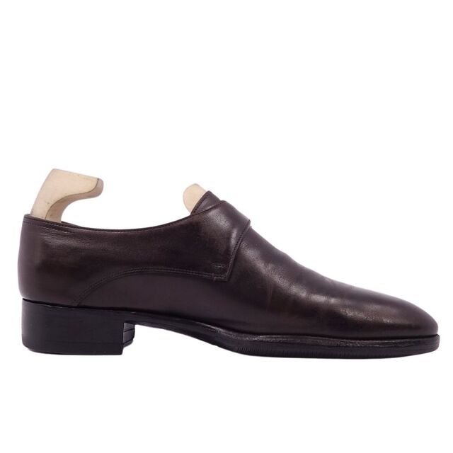 JOHN LOBB(ジョンロブ)のジョンロブ JOHN LOBB レザーシューズ REDMIRE レドマイヤー モンクストラップ カーフレザー 革靴 シューズ メンズ 5 1/2E(24cm相当) ブラウン メンズの靴/シューズ(ドレス/ビジネス)の商品写真