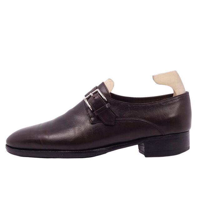 JOHN LOBB(ジョンロブ)のジョンロブ JOHN LOBB レザーシューズ REDMIRE レドマイヤー モンクストラップ カーフレザー 革靴 シューズ メンズ 5 1/2E(24cm相当) ブラウン メンズの靴/シューズ(ドレス/ビジネス)の商品写真