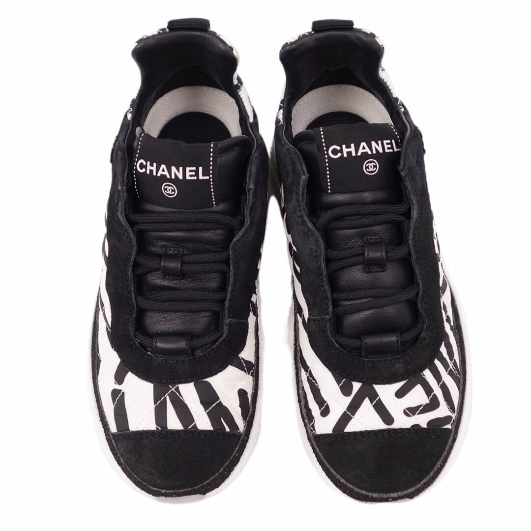 CHANEL - 美品 シャネル CHANEL スニーカー 21N グラフィックロゴ