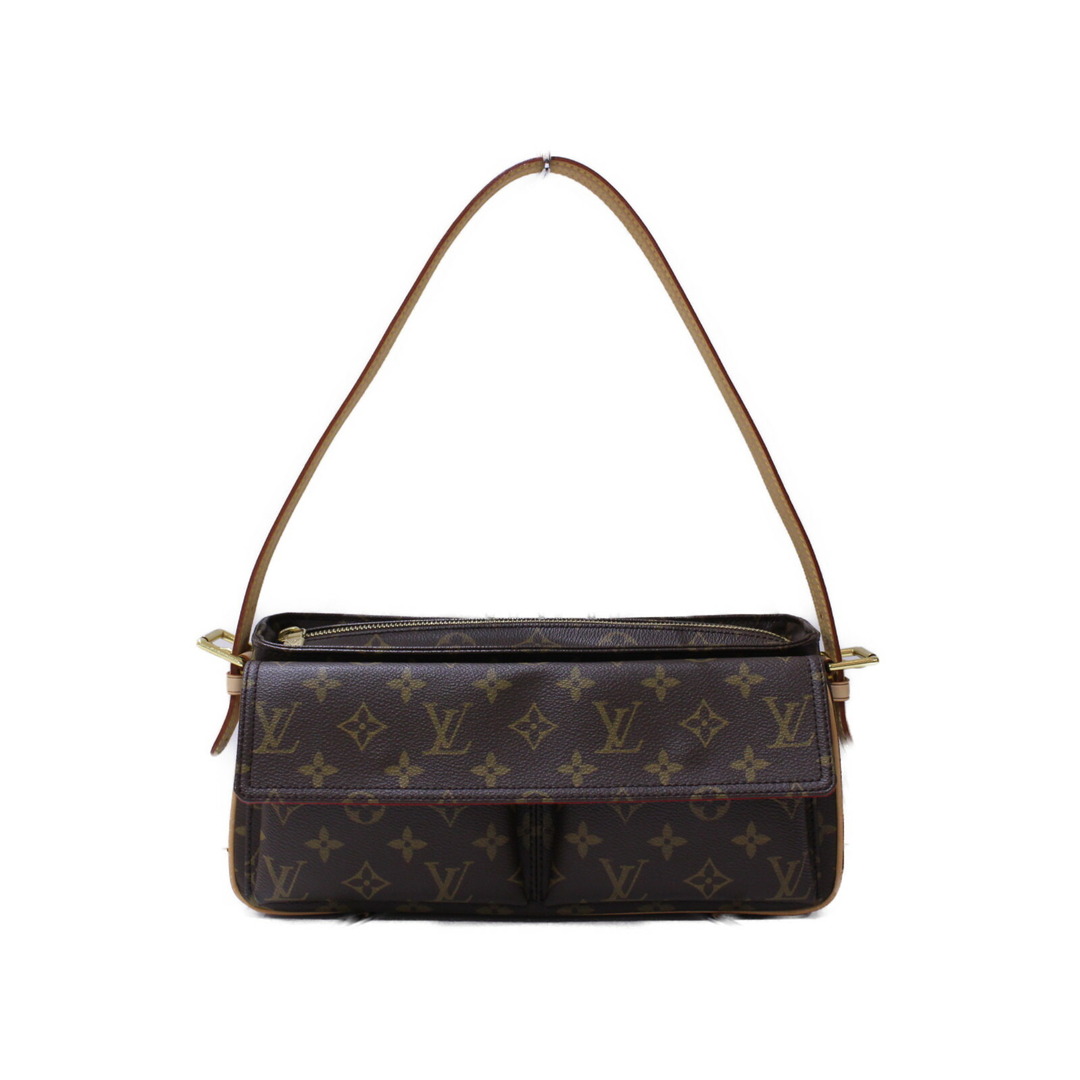 【箱・布袋あり】LOUIS VUITTON　ルイヴィトン　ヴィバシテMM　M51164　ハンドバッグ　モノグラム　ブラウン系　レディース　ギフト　プレゼント包装可松前R56号店