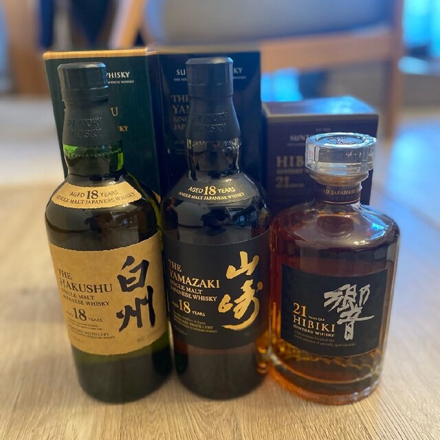 食品・飲料・酒山崎12年 響 マッカラン12年 新品未開封 3本セット 値下げしました‼️