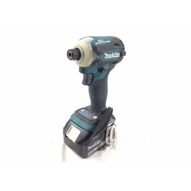 ☆品☆ makita マキタ 18V 充電式インパクトドライバ TD171D 青/ブルー バッテリ2個 BL1830B(18V 3.0Ah) 充電器 ケース付き 66500