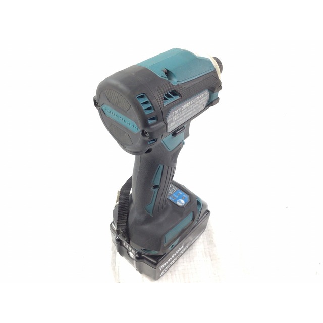 ☆品☆ makita マキタ 18V 充電式インパクトドライバ TD171D 青/ブルー バッテリ2個 BL1830B(18V 3.0Ah) 充電器 ケース付き 66500