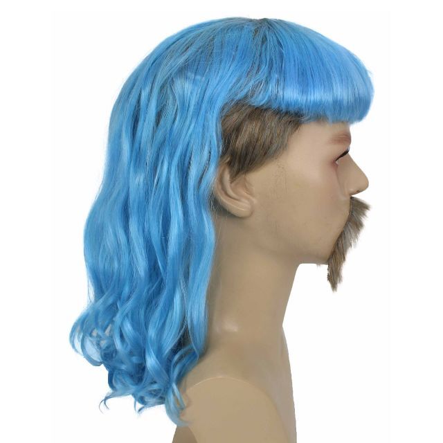 Wigs2you H-5565_6 ウィッグ かつら おじさん ひげ 青 ブルー エンタメ/ホビーのエンタメ その他(その他)の商品写真