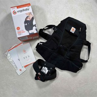 エルゴベビー(Ergobaby)の美品 エルゴベビー 抱っこひも 3Dエアーメッシュ 軽量 ブラック(抱っこひも/おんぶひも)