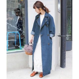 スローブイエナ(SLOBE IENA)のまぁ♡様専用 イエナ LE DENIM デニムトレンチコート ロングコート(ロングコート)