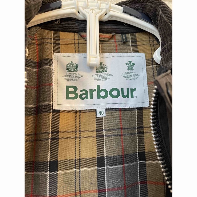 BARBOUR BURGHLEY OSオイルドコットンロングコート　サイズ40